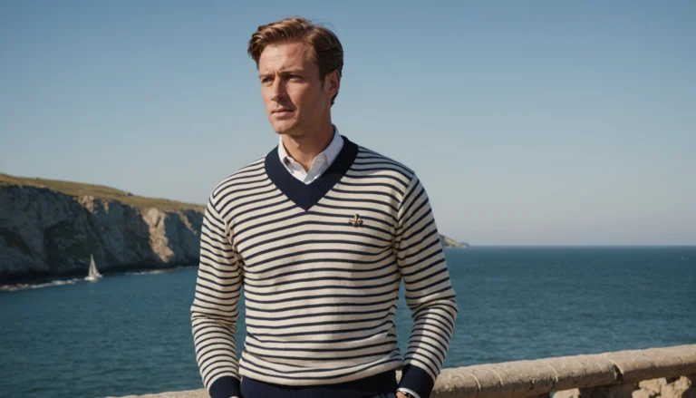 pull marin homme boutonné épaule