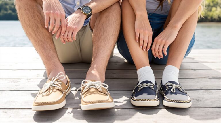 chaussures bateau avec ou sans chaussettes