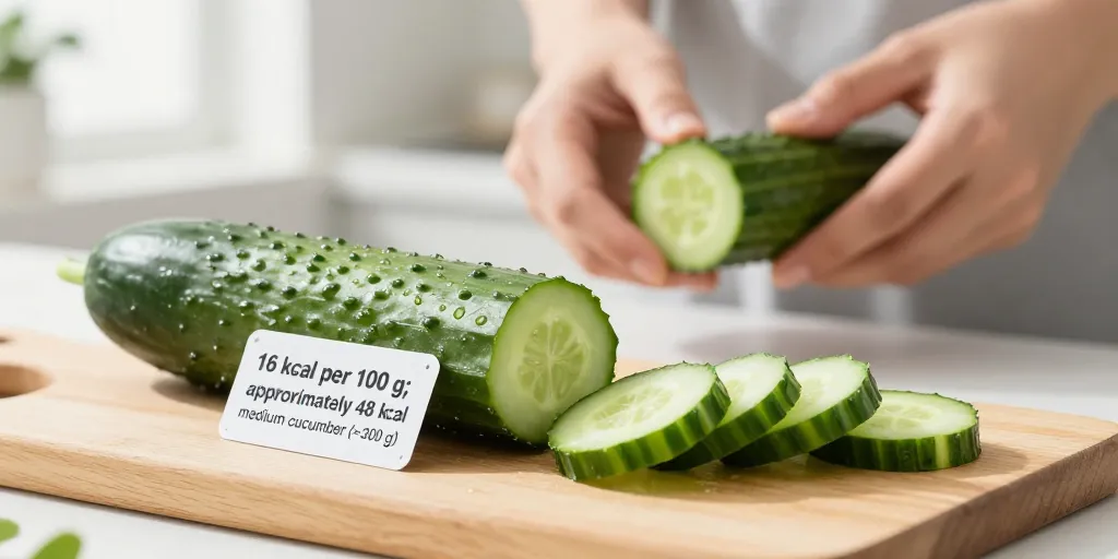 calories d'un concombre